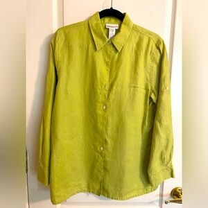 Jones New York Lime Green Blouse
